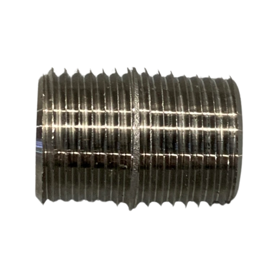 Nipple Close 1/2" MNPT 316 SS