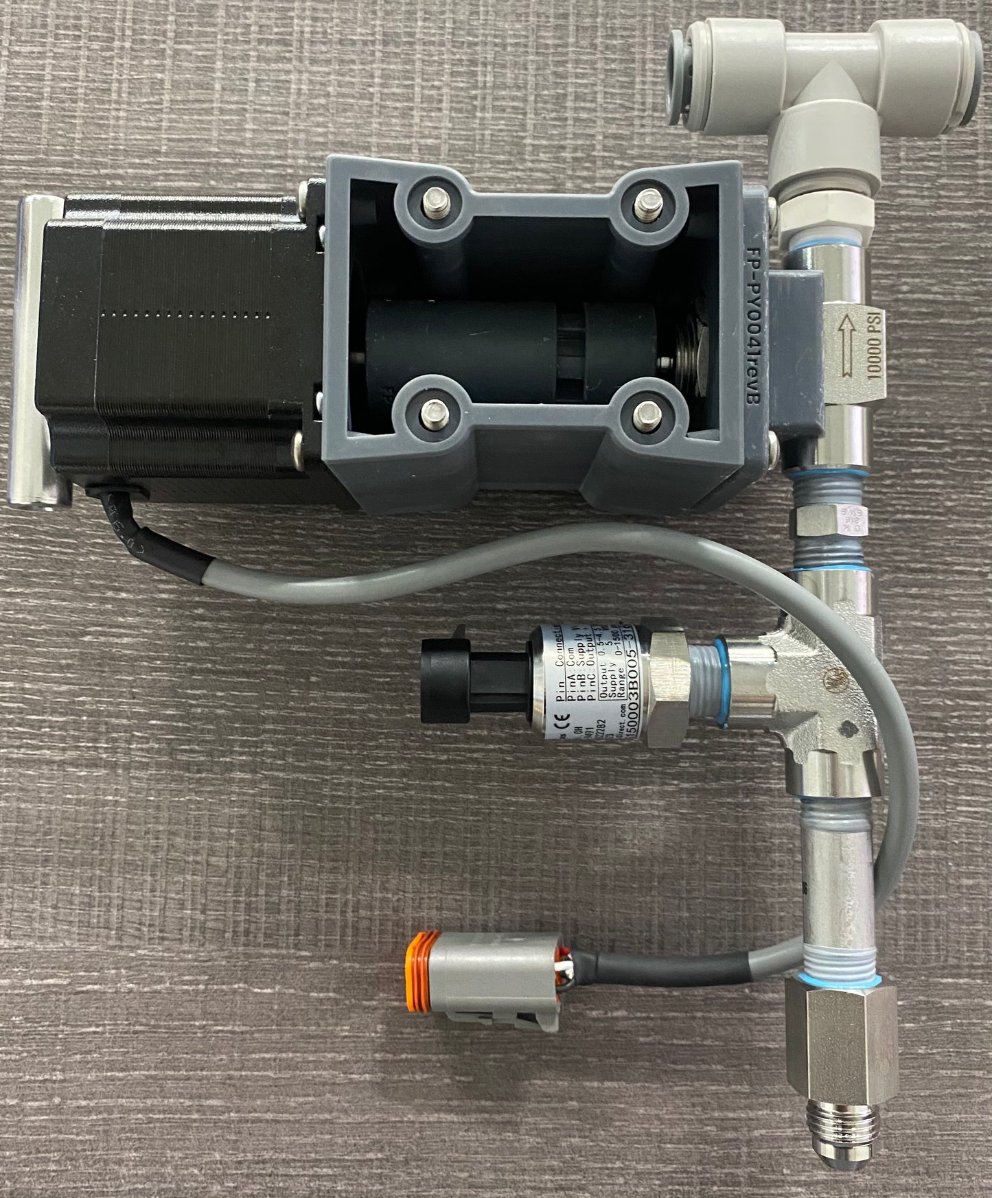 XTCII BPR Needle Valve Assembly, 1/4" Noshok - With Plumbing Fittings