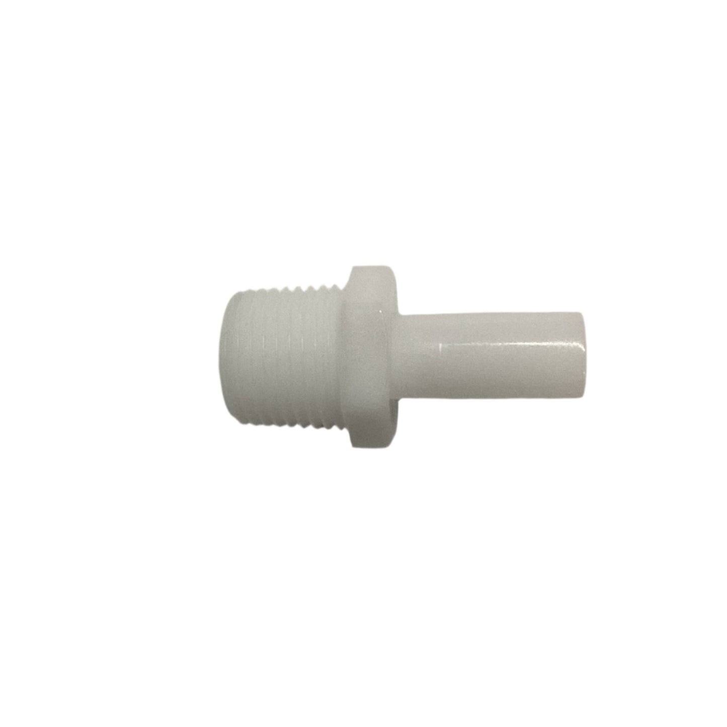 White Stem Adapter 1/2"stem x 1/2"NPTF