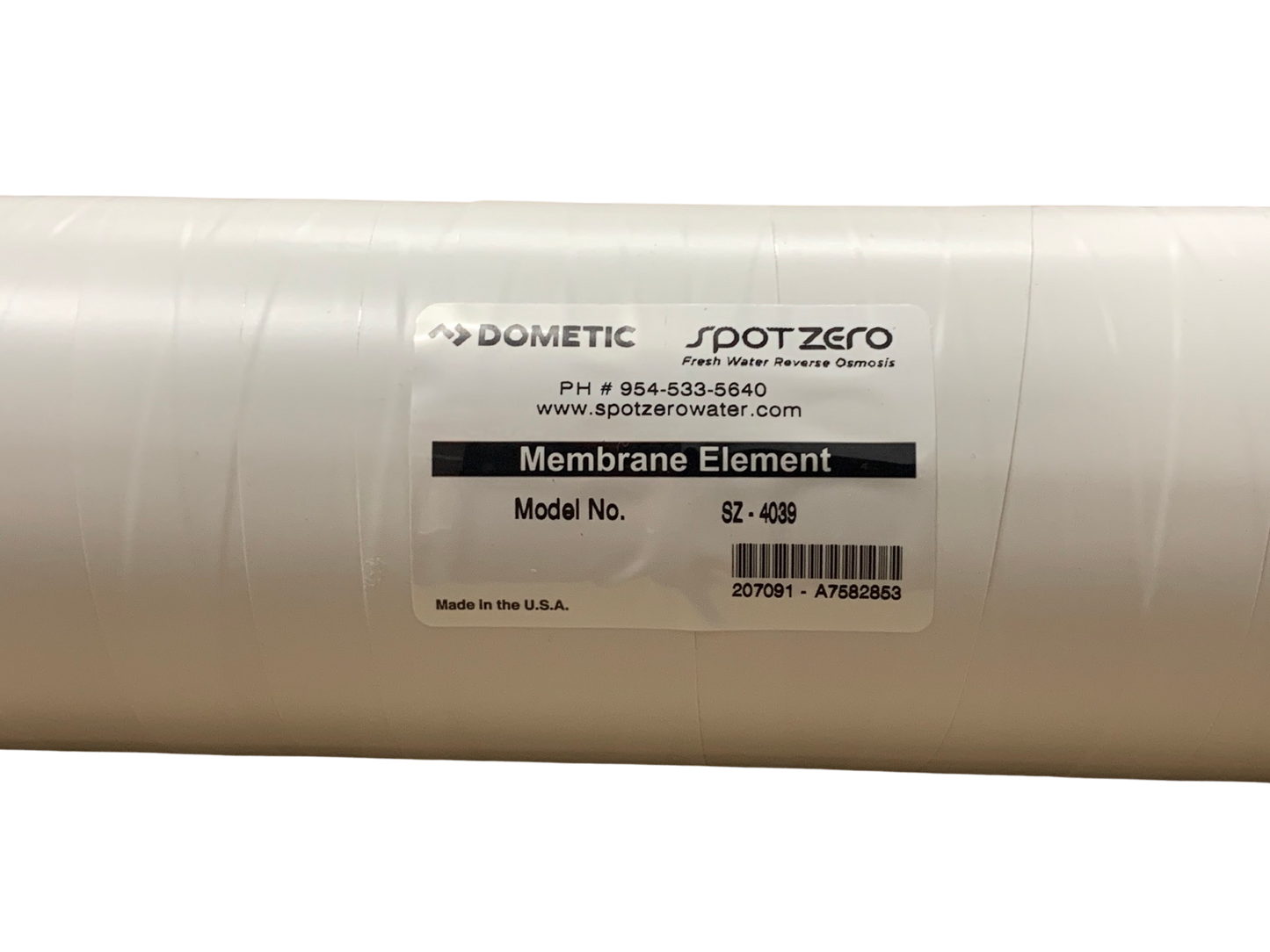 Spot Zero 4039 Membrane (PVC Black Ends)
